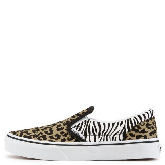 NEW Vans Classic Slip-On Leopard Zebra 5.5Y / Women’s 7 VN0A4UH82JK Shoes - Picture 3 of 8